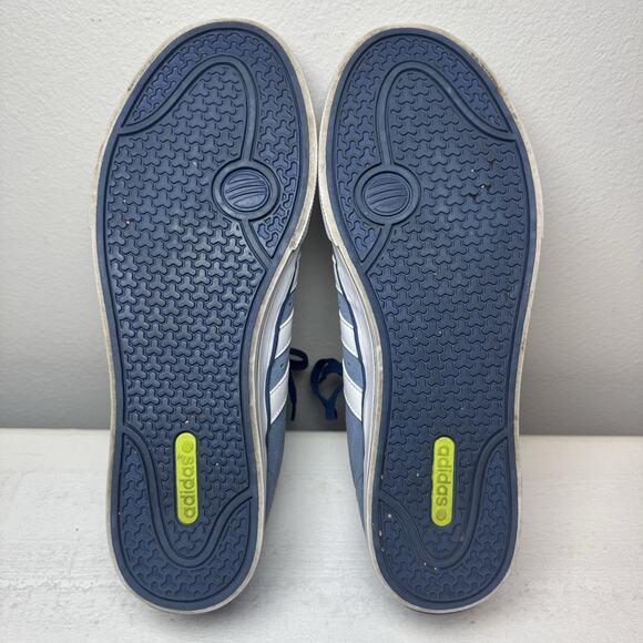 Adidas Neo Cloudfoam Mens Casual Sneakers Size 9.5 Blue Low Top Canvas - Picture 10 of 11
